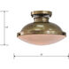 Brink 1 Light 12 inch Painted Natural Brass Semi Flush Mount Ceiling Light