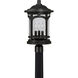 Marblehead 3 Light 19 inch Mystic Black Outdoor Post Lantern