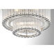 Glasbury 9 Light 23.75 inch Polished Nickel Flush Mount Ceiling Light