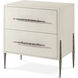 Essence 30 X 28 inch Opal Nightstand, Wooden, 2-Drawer