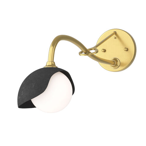 Brooklyn 1 Light 6 inch Modern Brass and Black Long-Arm Sconce Wall Light in Modern Brass/Black, Long-Arm