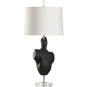 Vogue 21 inch 100.00 watt Black Table Lamp Portable Light