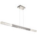 Axis LED 48.1 inch Beige Silver Linear Pendant Ceiling Light in Metallic Beige Silver, 2700K LED, Single Small Moda
