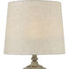 Regus 24 inch 100 watt Antique Gray Outdoor Table Lamp