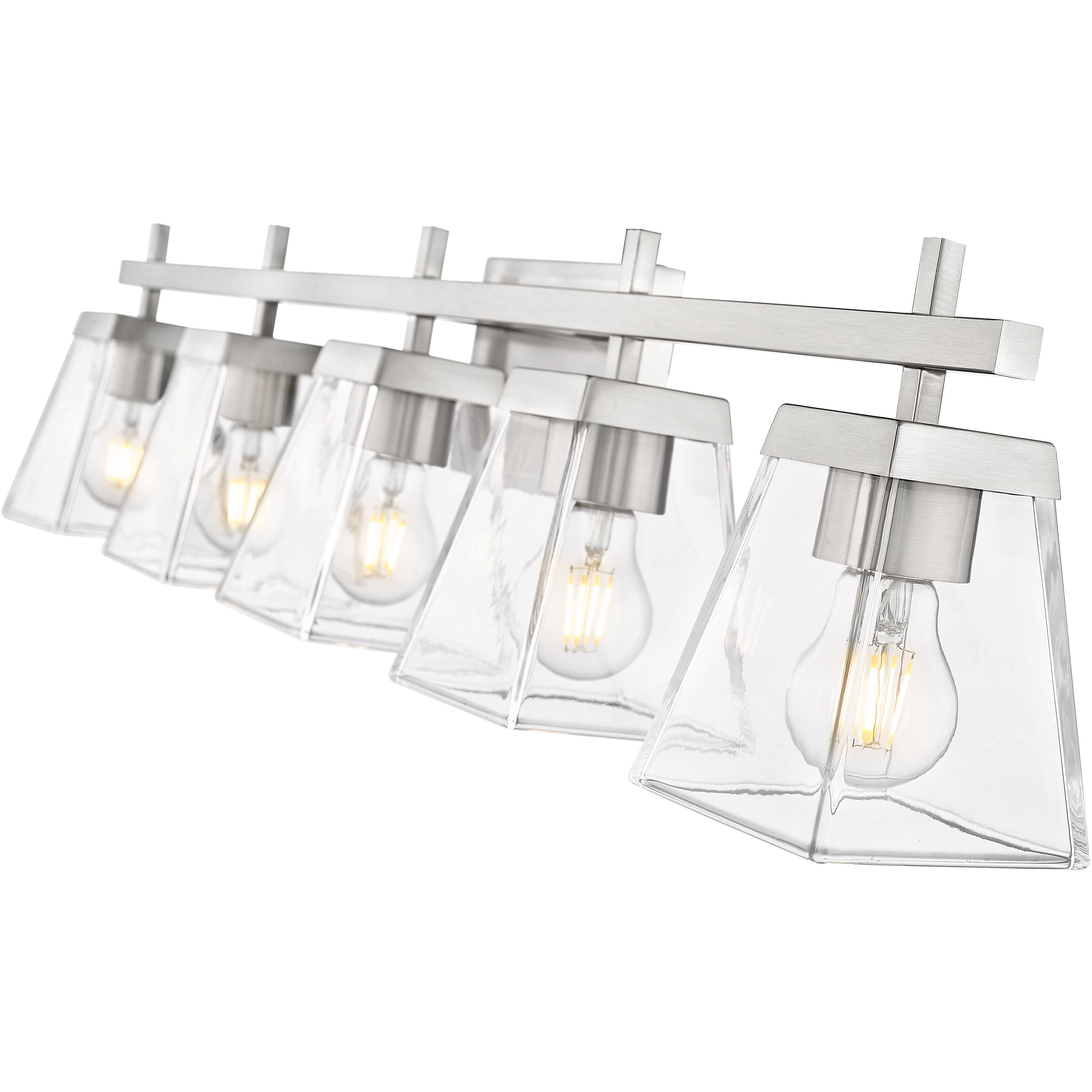 Lauren 5 Light 39 inch Brushed Nickel Vanity Wall Light