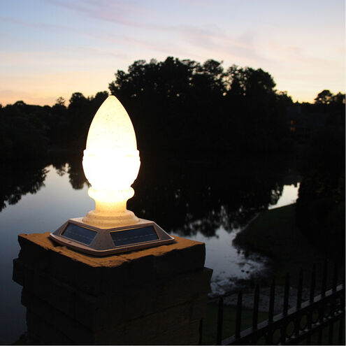 Acorn Finial LED 17 inch Speckled Grey Post Lighting