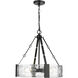 Rezi 3 Light 20.25 inch Matte Black Indoor Pendant Ceiling Light
