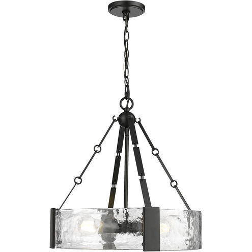 Rezi 3 Light 20.25 inch Matte Black Indoor Pendant Ceiling Light