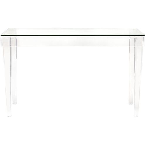 Clarette 48 inch Clear Console Table