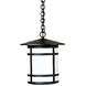Berkeley 1 Light 11 inch Pewter Pendant Ceiling Light in Almond Mica