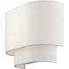 Manorwood 1 Light 11 inch White ADA Wall Sconce Wall Light