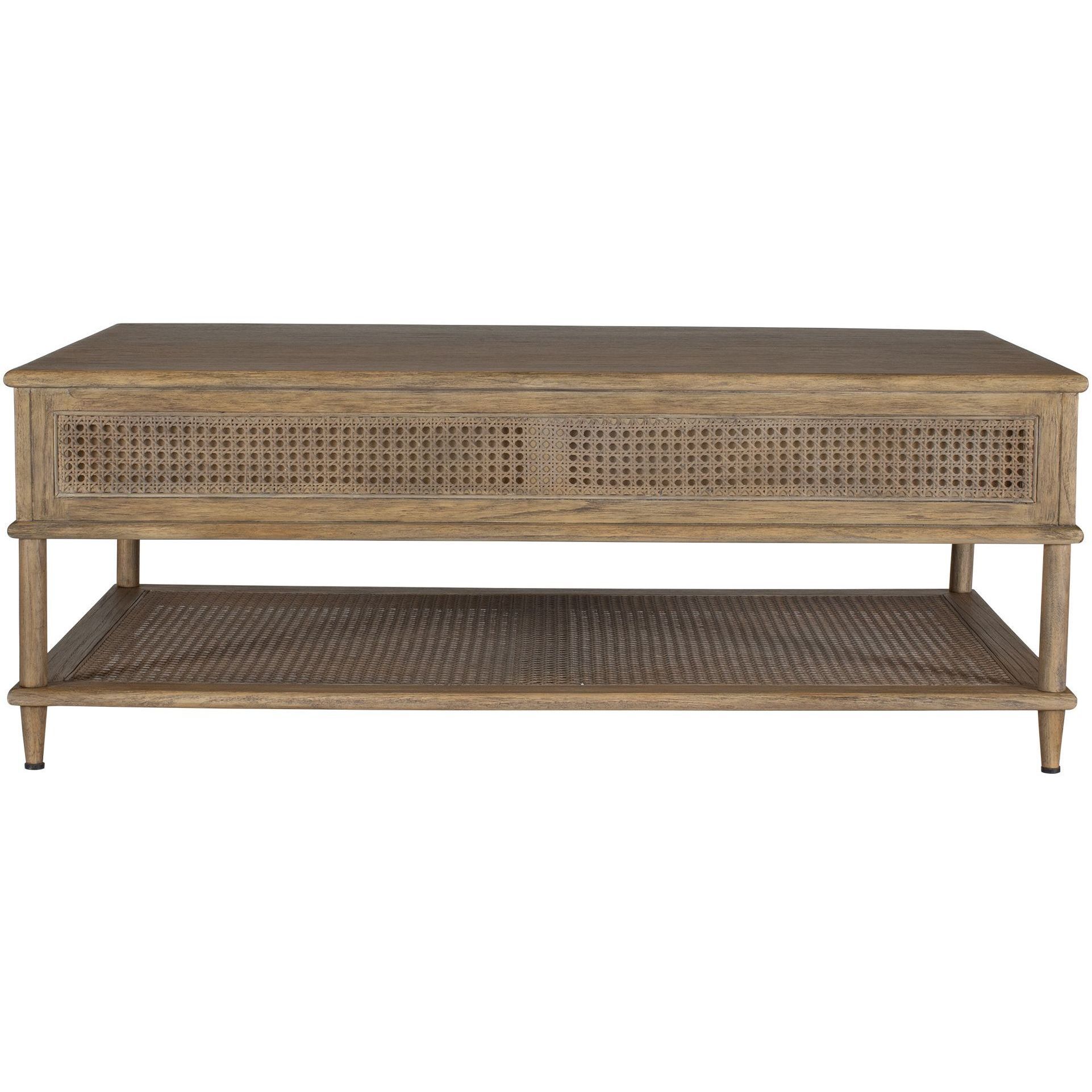 Coast 48 X 18 inch Oak Stain and Gunmeta Coffee Table