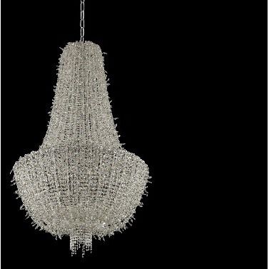 Cielo 15 Light 31 inch Chrome Pendant Ceiling Light