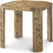 Parterre 25 X 25 inch Toffee Side Table, Wooden, Perch