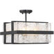 Cloud Break 4 Light 15 inch Coal Semi Flush Ceiling Light