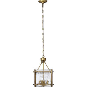 Glenn 4 Light 14 inch Antique Brass Chandelier Ceiling Light, Small