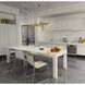 Manhattan LED 48 inch Brushed Gold Linear Chandelier Ceiling Light