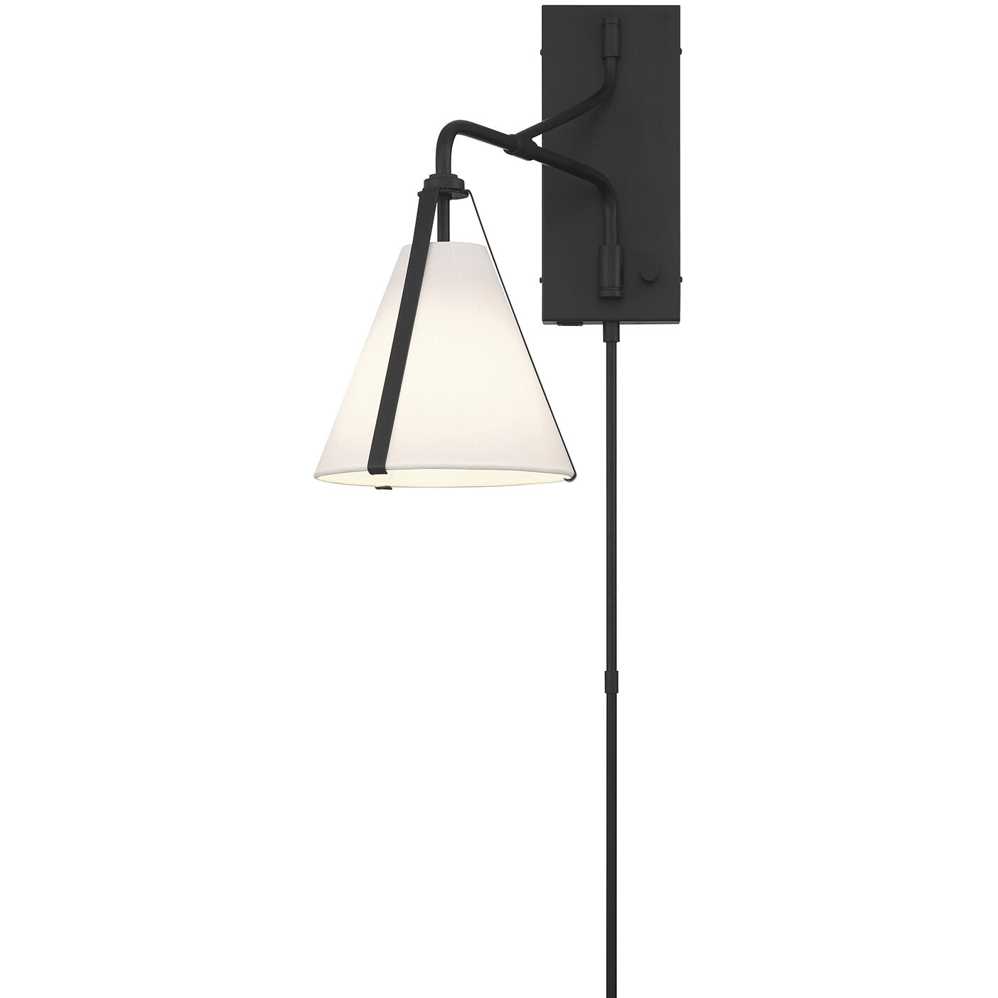 Fulton 18 inch 60.00 watt Black Task Sconce Wall Light