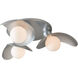 Yoki 3 Light 29.8 inch Sterling Semi-Flush Ceiling Light