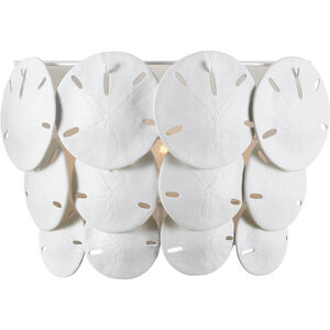 Tulum 3 Light 20 inch Sugar White and White Wall Sconce Wall Light, Marjorie Skouras Collection