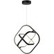 Sienna LED 18.5 inch Semi Gloss Black Pendant Ceiling Light
