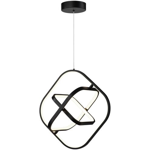 Sienna LED 18.5 inch Semi Gloss Black Pendant Ceiling Light