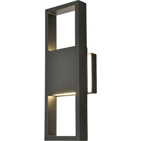 Reflection Point LED 15 inch Matte Black Outdoor Sconce