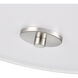 Guyten 2 Light 13 inch Brushed Nickel Indoor Flushmount Ceiling Light