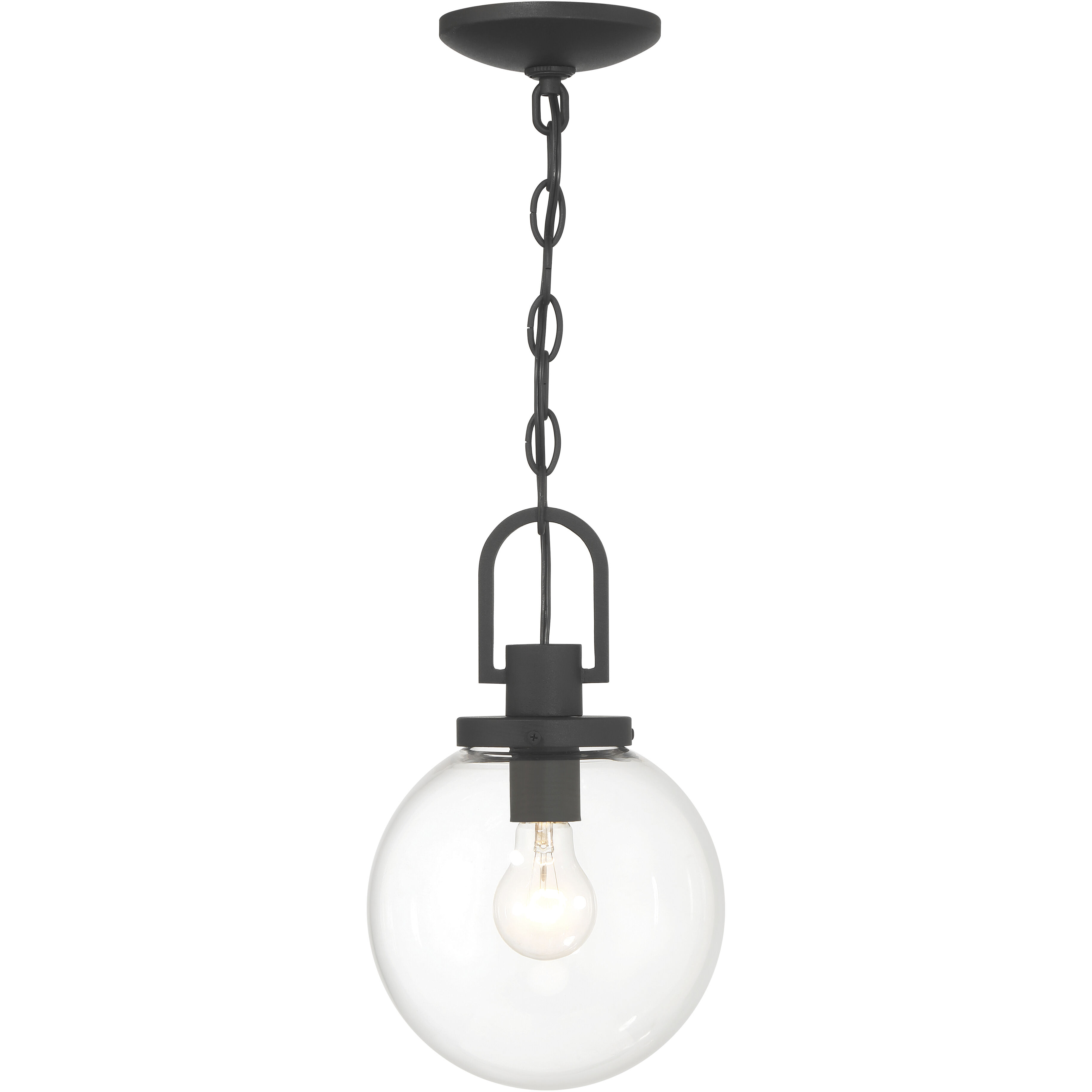 Wenston 1 Light 8 inch Sand Coal Outdoor Pendant, Great Outdoors