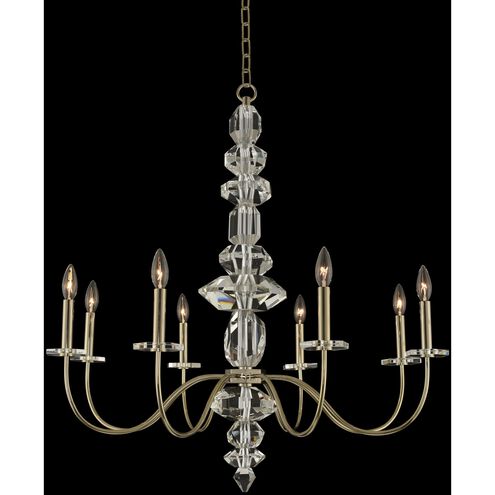 Bolivar 8 Light 34 inch Champagne Gold Chandelier Ceiling Light in Firenze Clear