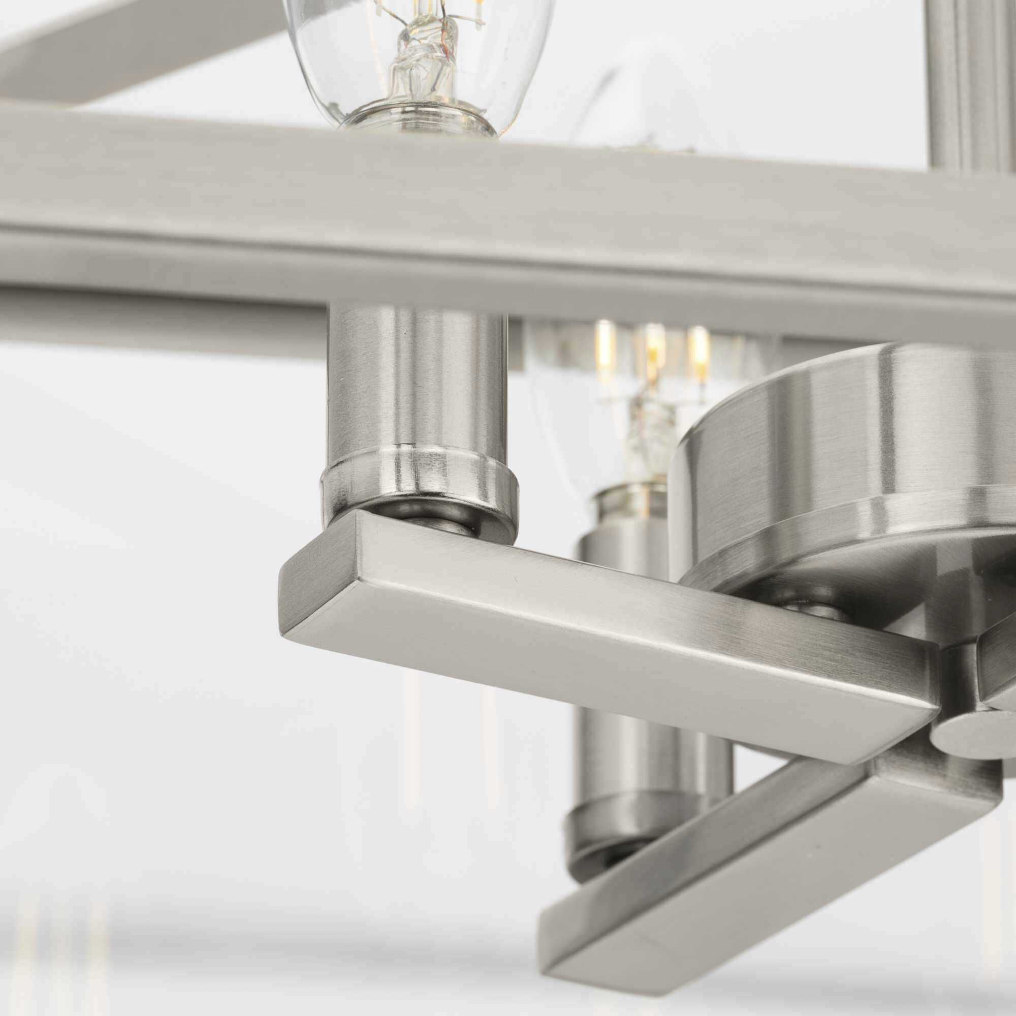 Hillcrest 4 Light 13 inch Brushed Nickel Semi-Flush Mount Ceiling Light