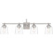 Antonia 4 Light 35 inch Brushed Nickel Bath Vanity Light Wall Light