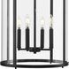 Gilliam 4 Light 15 inch Matte Black Foyer Light Ceiling Light