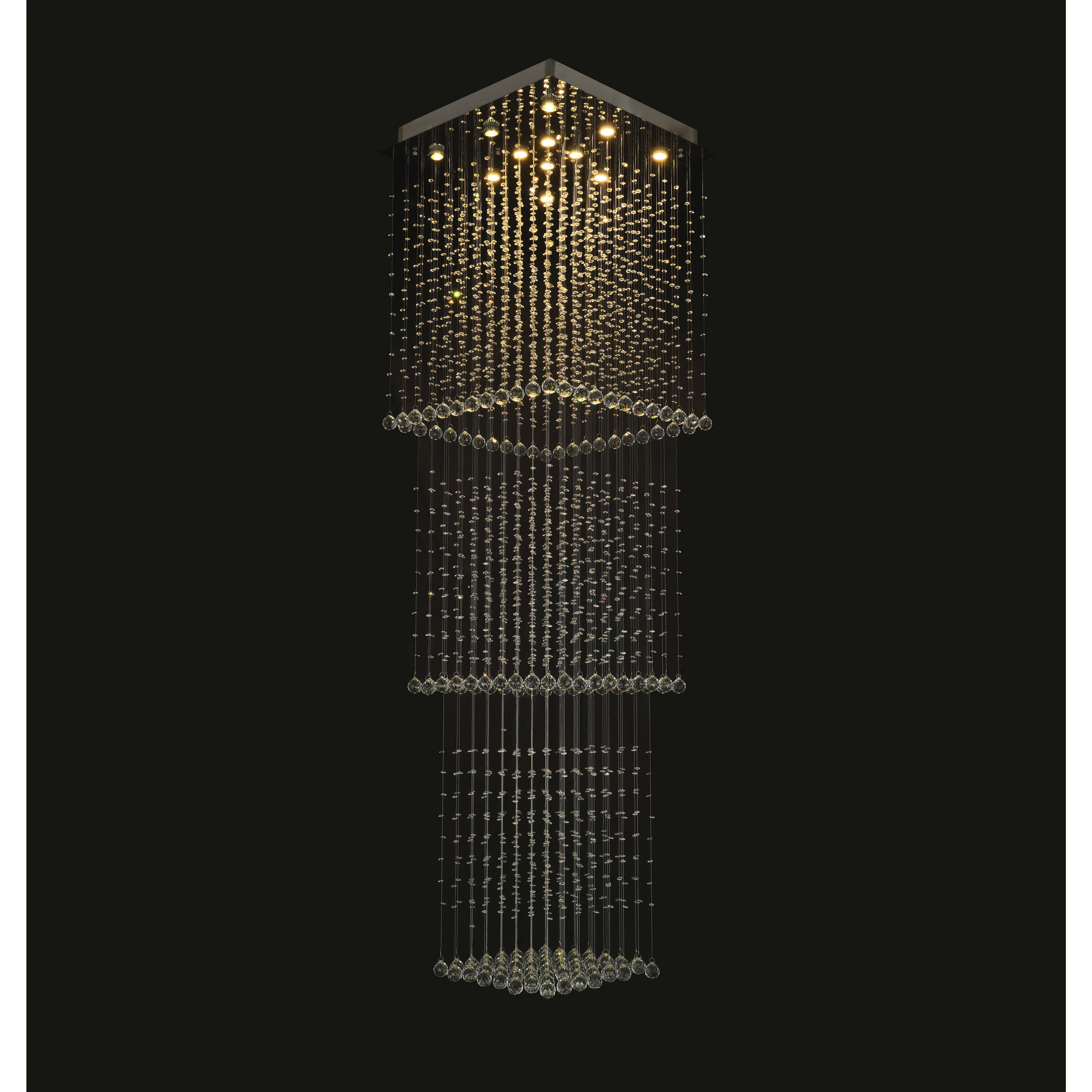 Canada 12 Light 28 inch Chrome Chandelier Ceiling Light