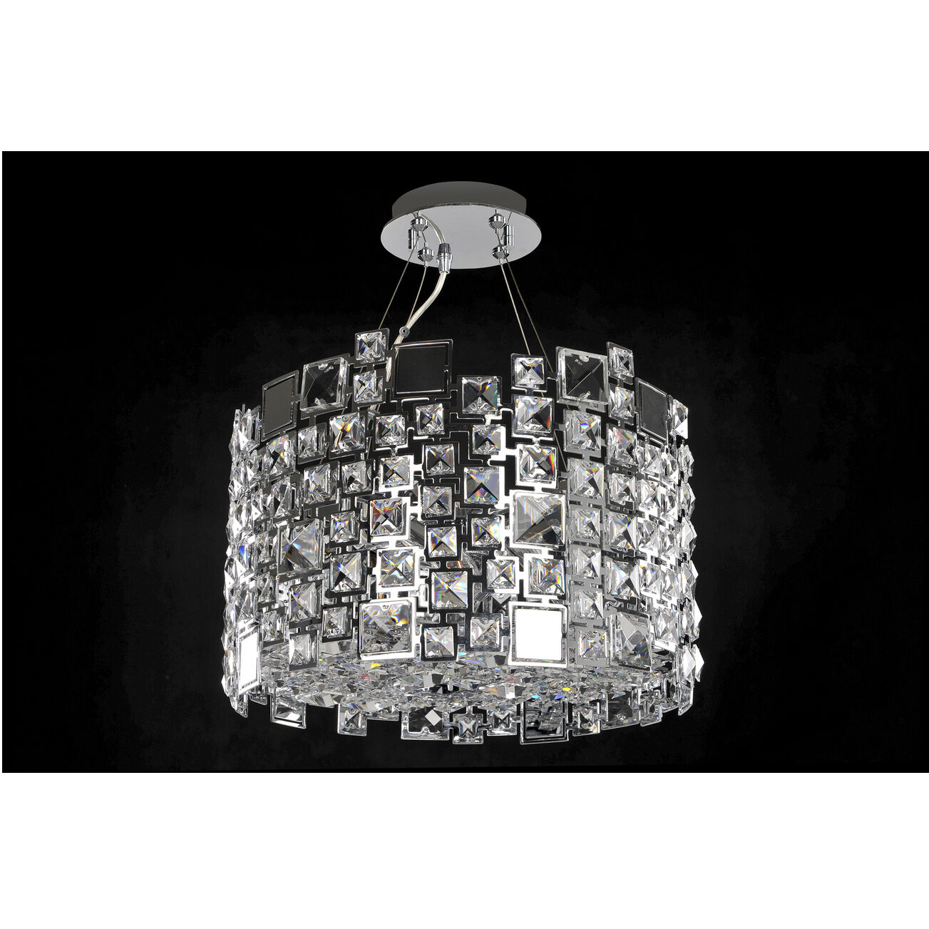 Dolo 4 Light 16 inch Chrome Pendant Ceiling Light