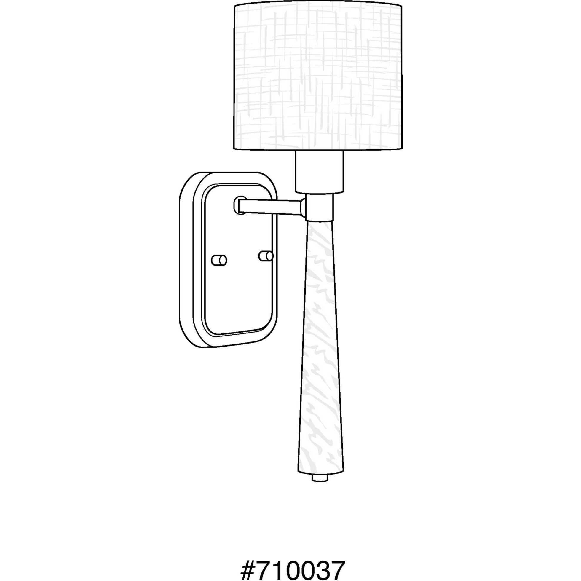 Palacio 1 Light 6 inch Vintage Gold Wall Bracket Wall Light, Design Series