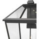 Talbot 4 Light 33 inch Black Outdoor Wall Light