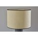 Primrose 28.75 inch 150.00 watt Black Ribbed Ceramic Table Lamp Portable Light