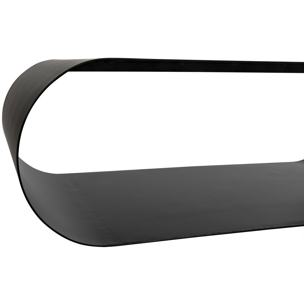 Hera 48 X 24 inch Matte Black Coffee Table