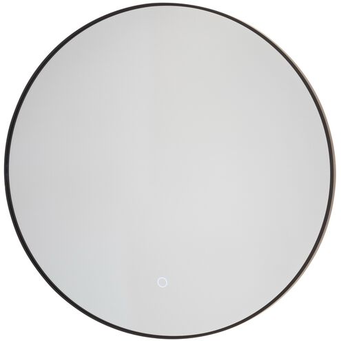 Reflections 23.6 X 23.5 inch Matte Black LED Mirror