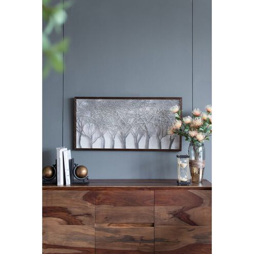 Giotto Grey and Dark Brown Wall Art
