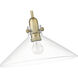 Dwyer 1 Light 15 inch Antique Brass Pendant Ceiling Light