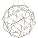 Constellation LED 45 inch Satin Nickel Chandelier Ceiling Light in White Glass