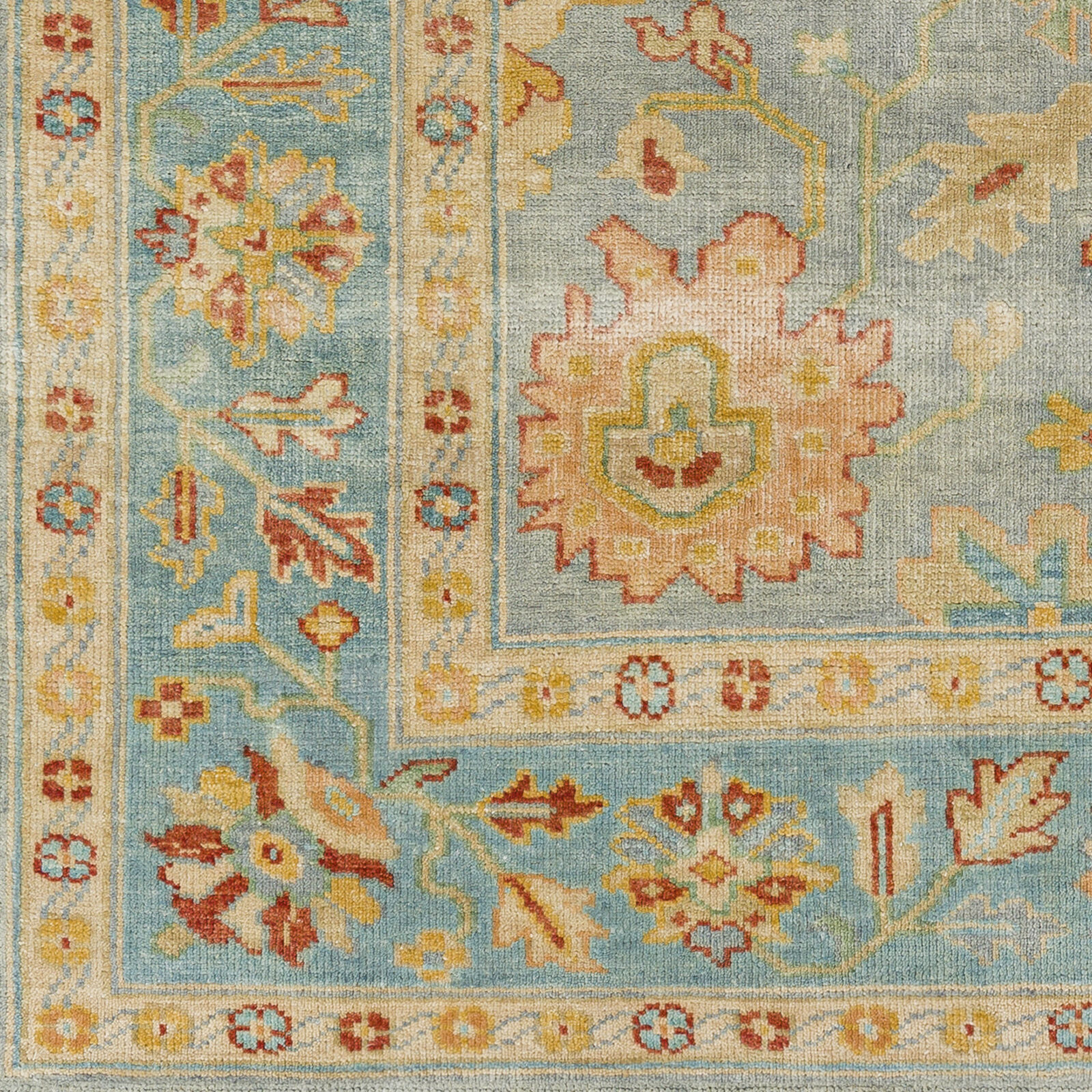 Hillcrest 36 X 24 inch Sage Rug in 2 x 3, Rectangle