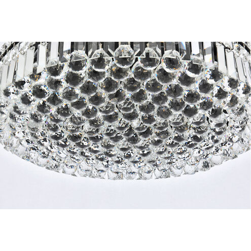Maxime 9 Light 24 inch Black and Clear Flush Mount Ceiling Light