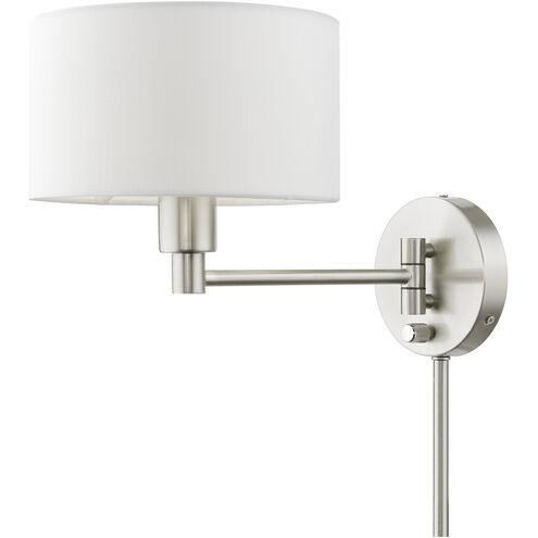 Allison 15 inch 60.00 watt Brushed Nickel Swing Arm Wall Lamp Wall Light