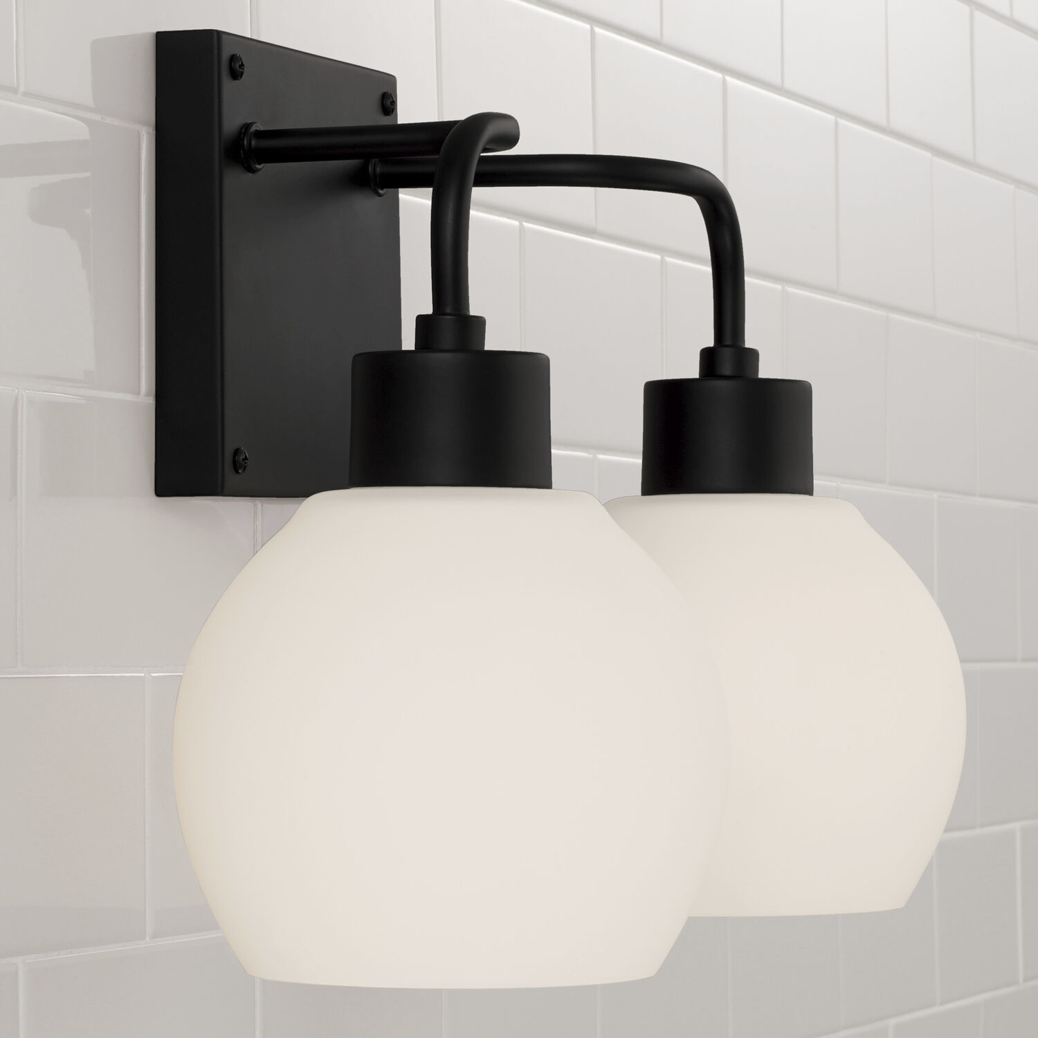 Tanner 2 Light 15 inch Matte Black Vanity Light Wall Light