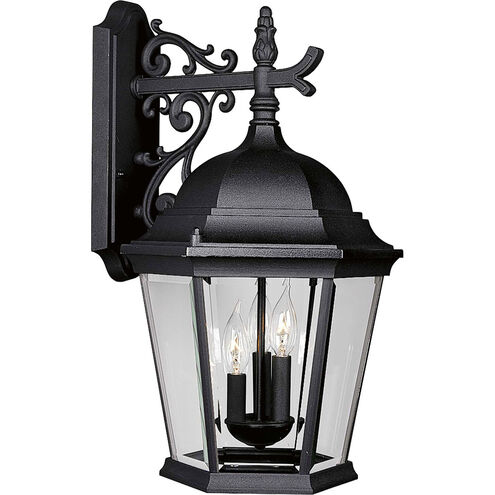 Dover 3 Light 22 inch Textured Black Outdoor Wall Lantern