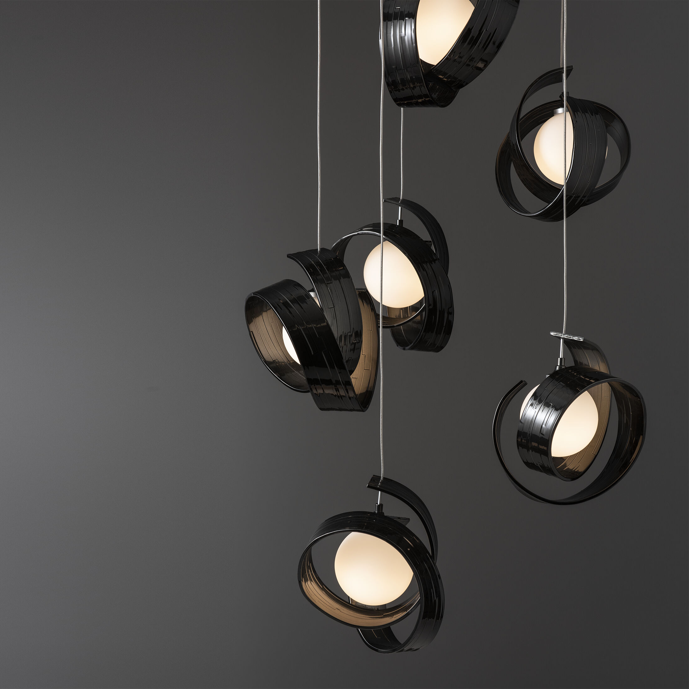 Riza 9 Light 21.1 inch Ink Pendant Ceiling Light