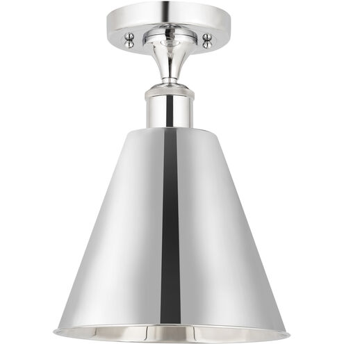 Ballston Cone LED 8 inch Polished Chrome Semi-Flush Mount Ceiling Light